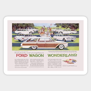 FORD WAGON WONDERLAND - advert Magnet